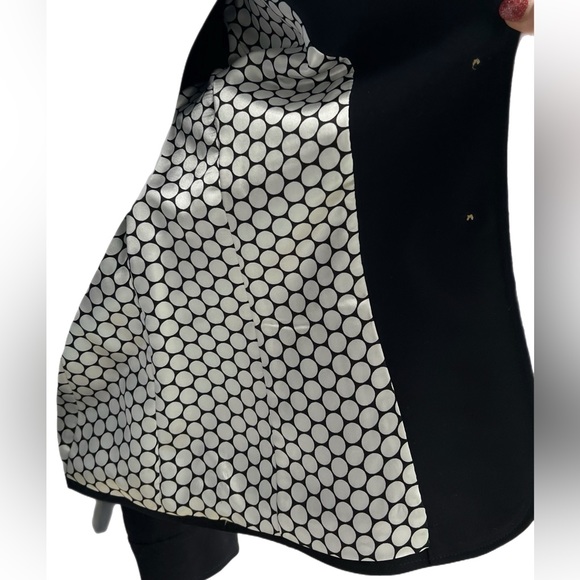 Tahari Arthur S Levine 6P Black Jacket Blazer Gold Excellent Condition - Picture 11 of 12